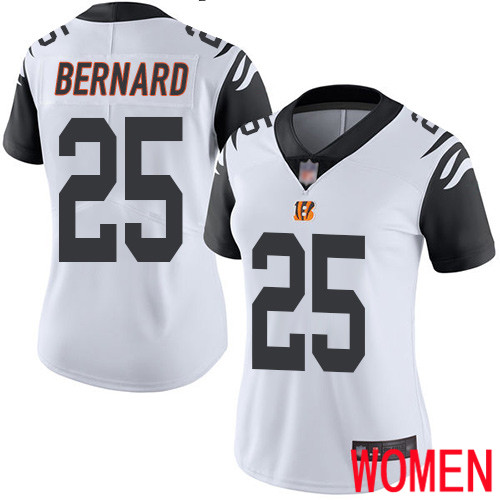 Cincinnati Bengals Limited White Women Giovani Bernard Jersey NFL Footballl #25 Rush Vapor Untouchable
